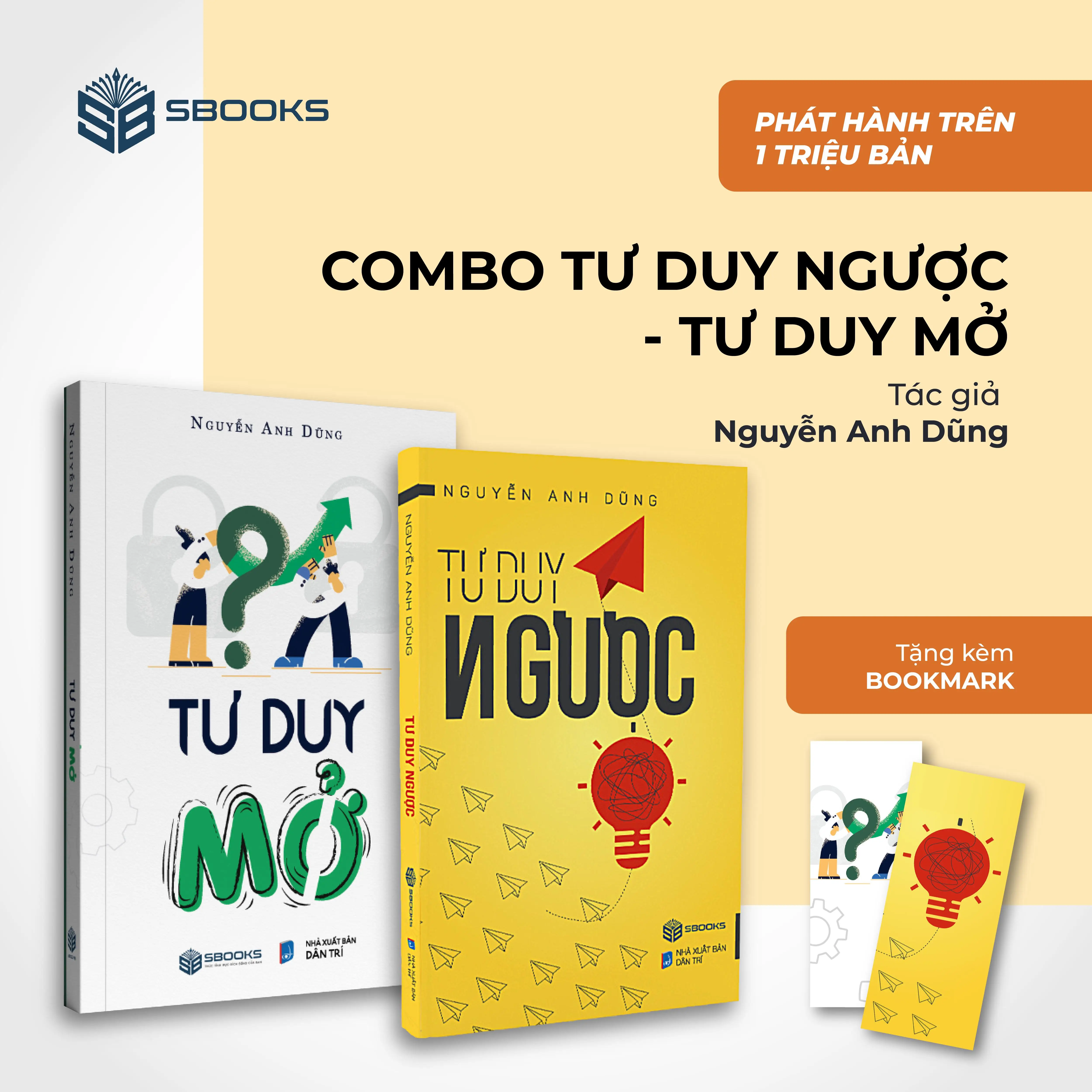 Sách Combo 2 Cuốn Sách : Tư Duy Ngược & Tư Duy Mở - Tác giả Nguyễn Anh Dũng