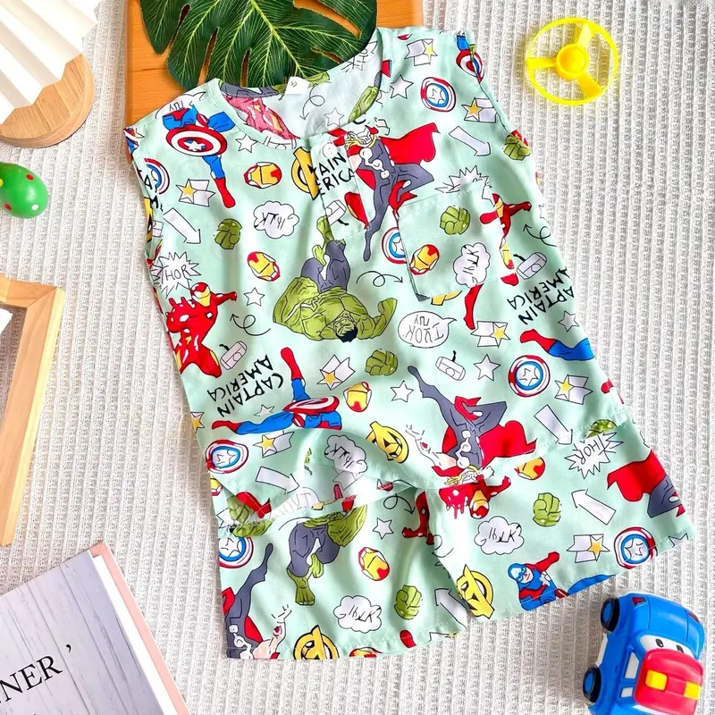 COMBO 5 BỘ ĐỒ TOLE 2 DA CHO BÉ TRAI MỀM, MÁT, THẤM HÚT MỒ HÔI TỐT PHÙ HỢP BỐN MÙA ( SÁT NÁCH, CÓ TAY) 3
