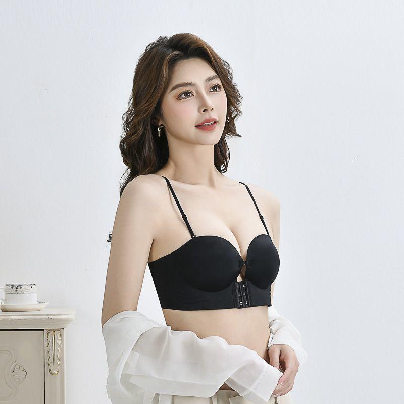Đồ Lót Nữ, Áo Ngực Cài Trước, Không Gọng, Thích Hợp Cho Váy Hai Mảnh, Chống Trượt, Không Dây, Áo Ngực Gợi Cảm, Nâng Ngực, Cỡ Nhỏ 8