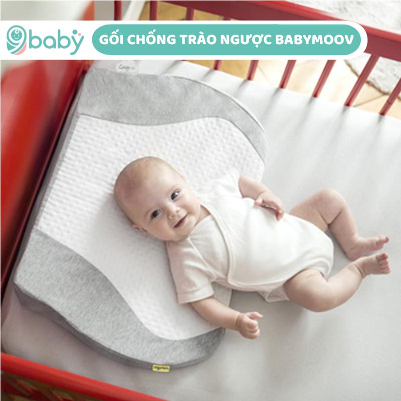 Gối chống trào ngược Babymoov giảm nôn trớ bảo vệ hệ tiêu hóa của bé