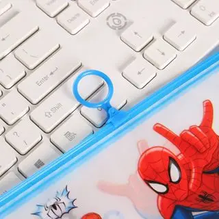 TSA Tempat Pensil Pulpen Pouch Transparan Ziplock Karakter Serbaguna Penyimpanan Kosmetik Pouch Zipper Pencil Case 1