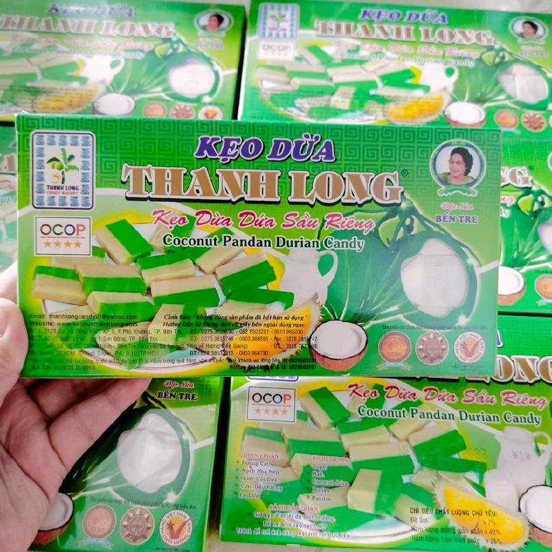 KẸO DỪA DỨA SẦU RIÊNG THANH LONG ĐẶC SẢN BẾN TRE 450G Ăn Vặt Candy Snack