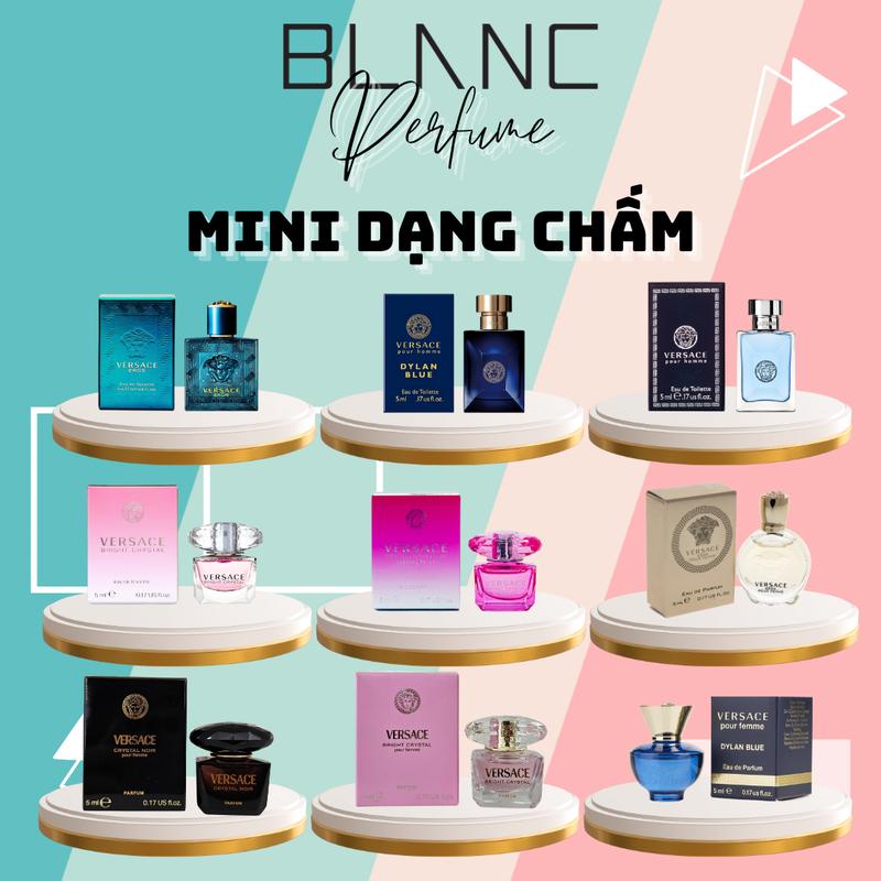 [Dạng Chấm] Tổng Hợp Nước Hoa Versace Mini 5ml Nam Và Nữ Perfume Cosmetic Xịt Thơm