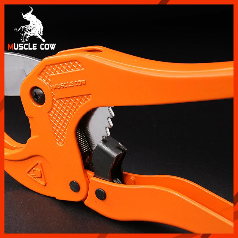 MUSCLE COW กรรไกรตัดท่อ pvc คีมตัดท่อ คัตเตอร์ตัดท่อน้ำ คัตเตอร์ตัดท่อ PVC คัตเตอร์คัตเตอร์ ตัดได้ PVC ใบมีดสแตนเลส 3-39/3-42mm 5