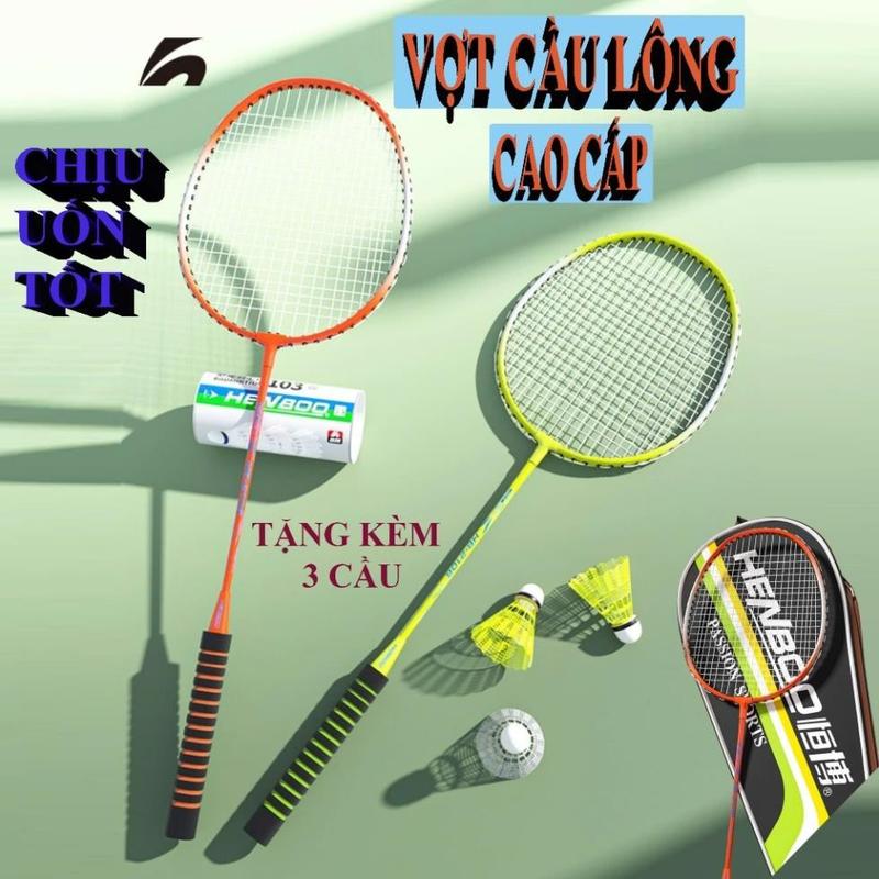 Vợt cầu lông Boshika Sport,Bộ vợt cầu lông có đệm tay cầm hợp kim siêu nhẹ dành cho mọi lứa tuổi 0