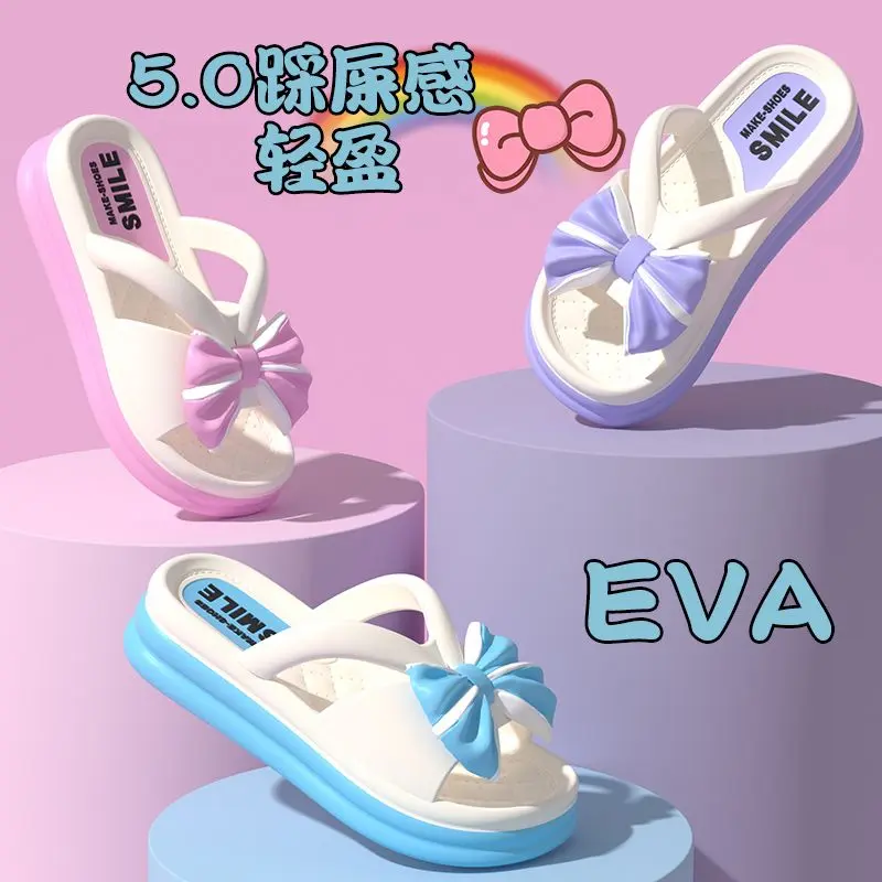 Dép Chống Trượt Cho Trẻ Em, Eva, Thời Trang Mùa Hè Dễ Thương Cho Bé Gái, Thiết Kế Hoạt Hình, Bàn Chân Không Ngất, Đế Mềm, Không Thấm Nước
