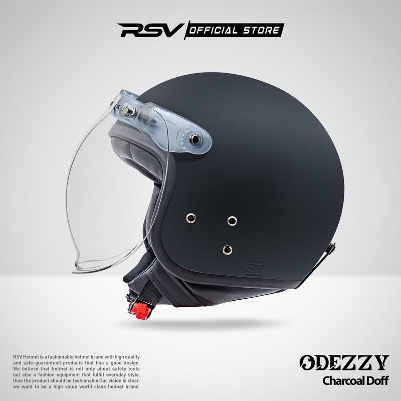 HELM RSV ODEZZY SOLID CHARCOAL DOFF 1