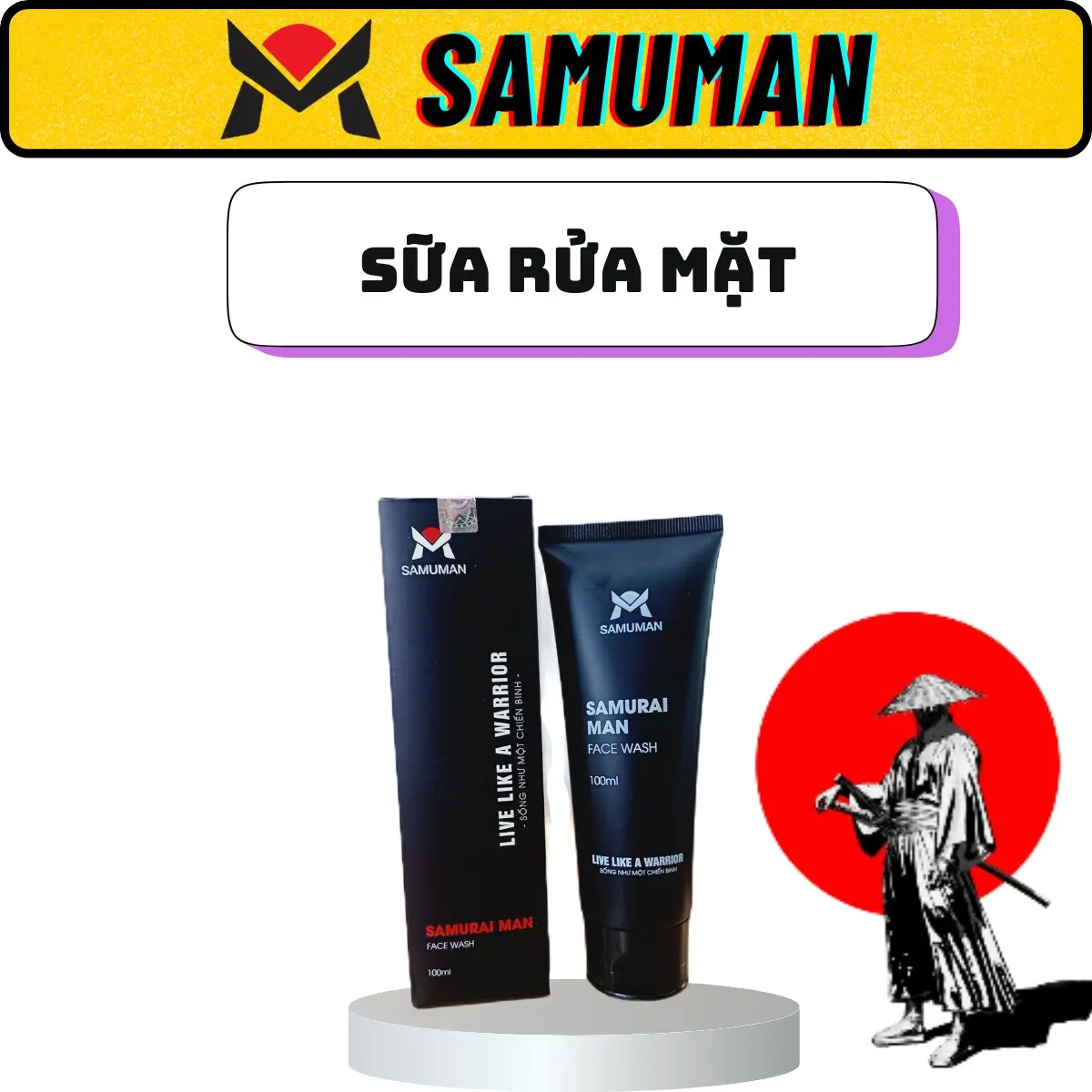 Sữa Rửa Mặt Nam SAMUMAN 100ml