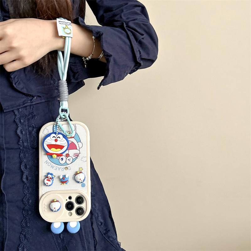 3D Cute Cartoon Doraemon for Iphone16promax Apple 14 Phone Case 13 Silicone 12 All-Inclusive 11 Soft 15 1