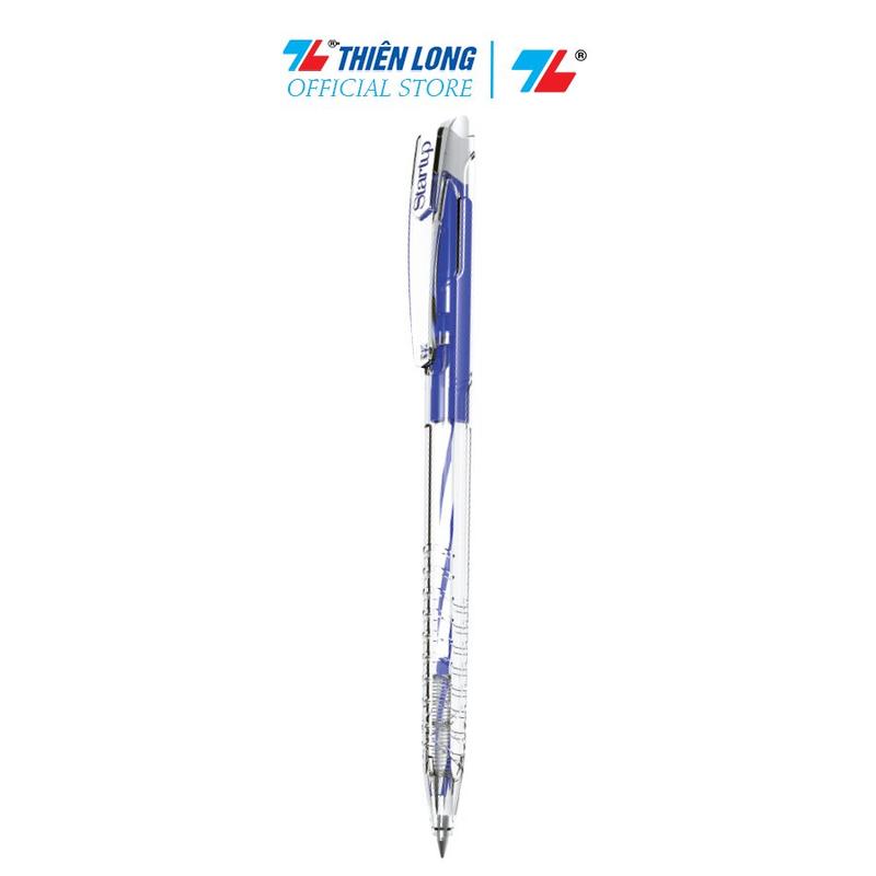  Combo 10 Bút Bi Thiên Long Flexoffice FO-039 Plus- 3 màu mực- Xanh  Đỏ  Đen-Mực đạt tiêu chuẩn châu Âu 