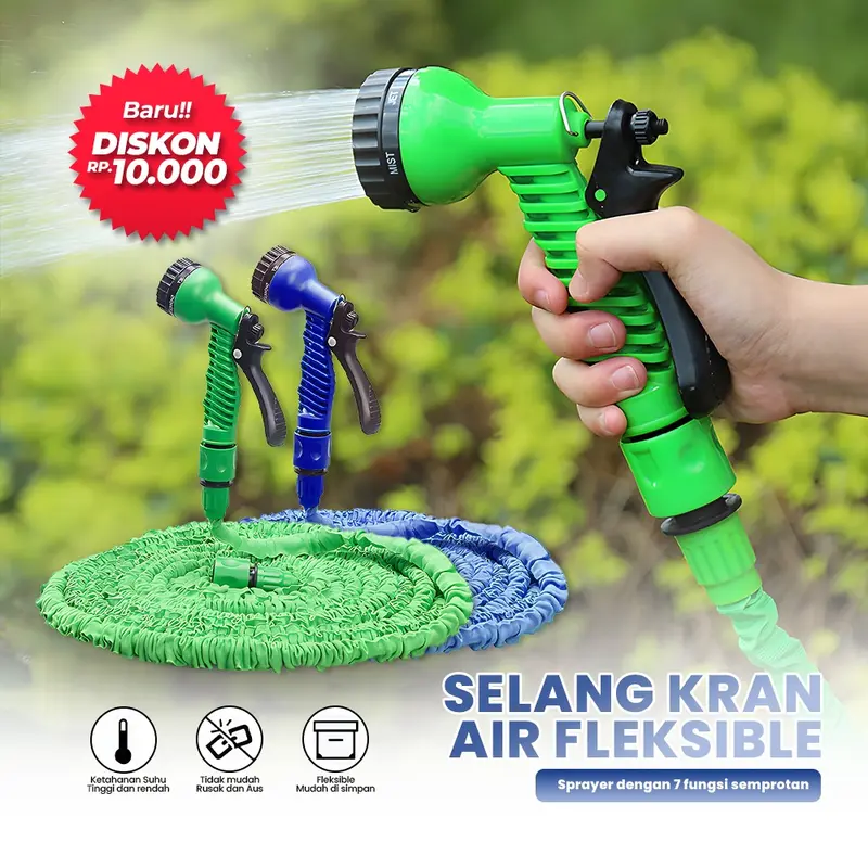 Selang Kran Air Selang Paket Alat Semprotan Air Anti lumut Alat Cuci Motor 0