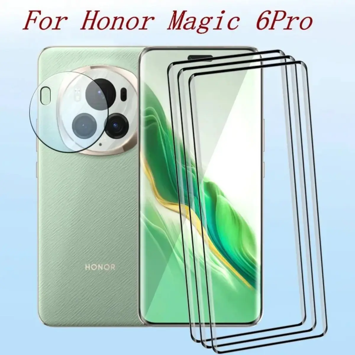Sale Screen Protector For Honor Magic 6/6 Pro Tempered Glass 9D Curved Selvedge For Magic 6pro Soft Camera film