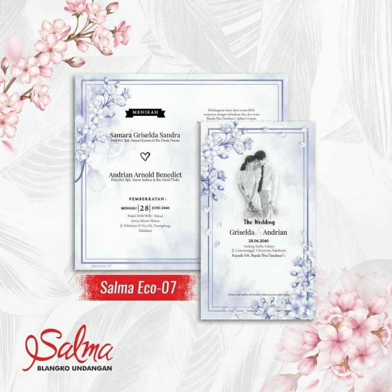 Undangan Pernikahan SALMA ECO 07 Elegan Modern Paket Lengkap 100 PCS Gratis Label & Plastik - JanjiKita | Default