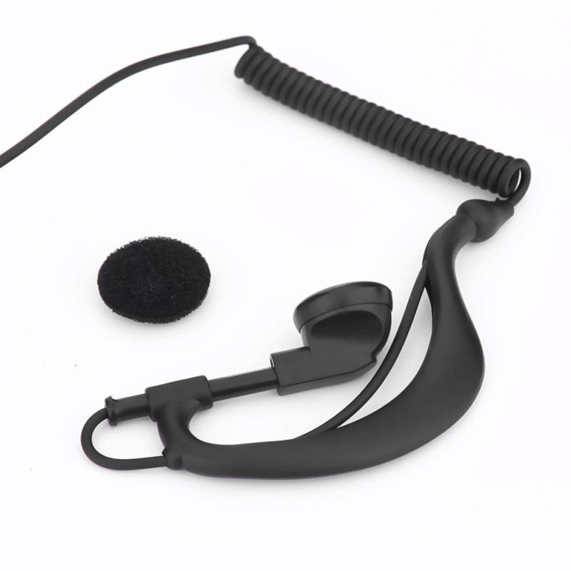 Safety Earphone Headset PTT Microphone For Kenwood Baofeng Walkie Talkie 6