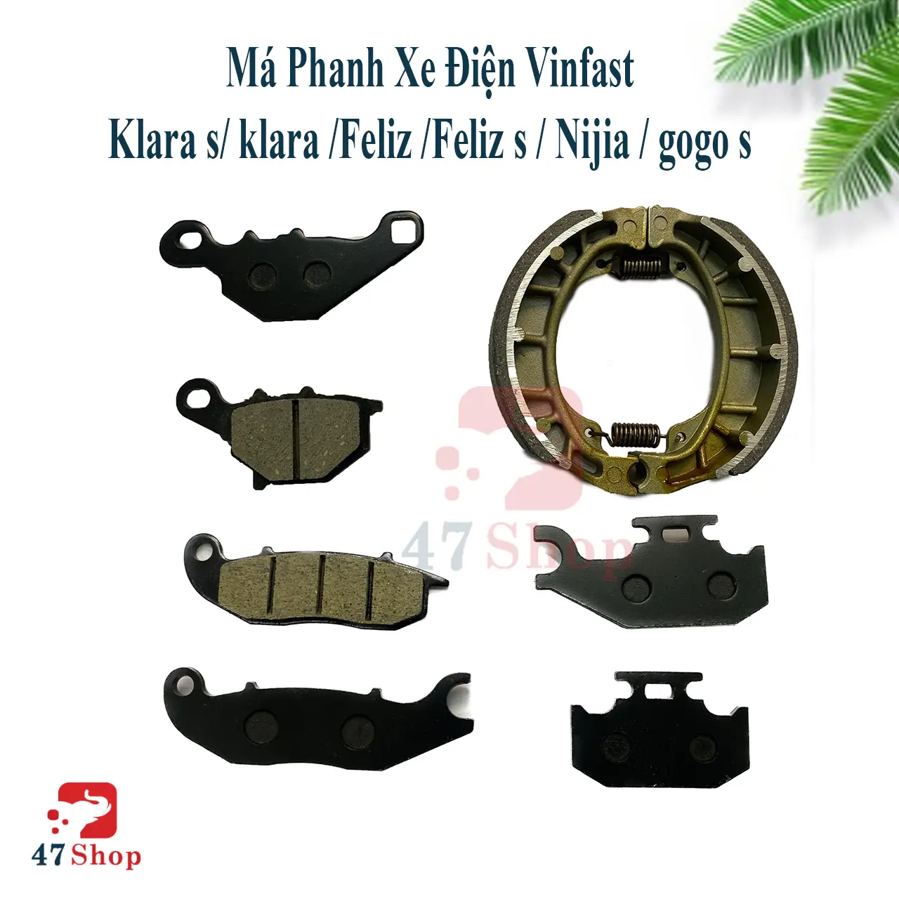 Má phanh xe điện Vinfast dùng cho các dòng xe klara /klara s/Feliz /Feliz s/Nijia /gogo s