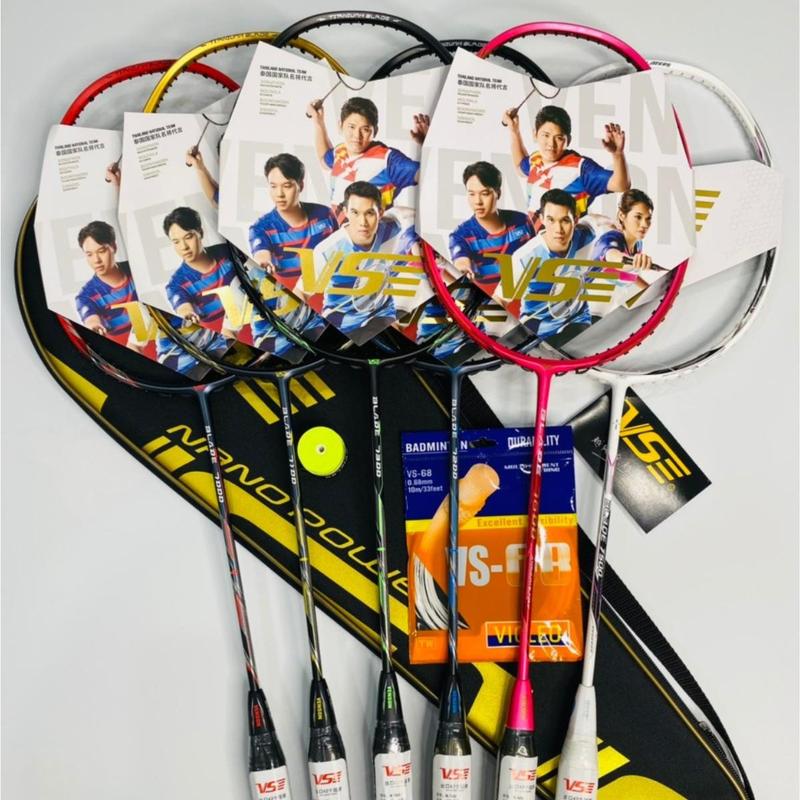 Vợt Cầu Lông VS Blade 7000, 7100, 7200, 7300, 7500, 7600 Khung Cacbon Lực Căng Max 13,5Kg Tặng ( Quấn Cán + Bao Đựng Vợt ) Cán Vợt Sport