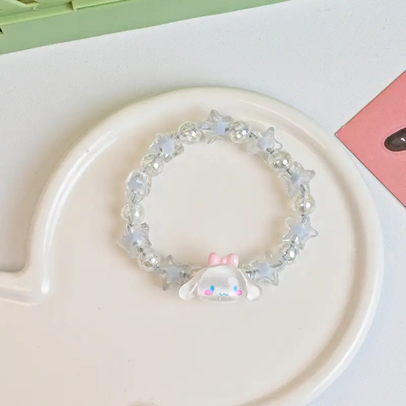 Vòng Tay Thời Trang Hoạt Hình Dễ Thương, Đính Cườm, Phong Cách Kawaii, Hàng Mới Về, Có Cinnamoroll, Kuromi Và Các Nhân Vật Giả, Giá Trị Cao, Thích Hợp Làm Quà Tặng Bạn Thân Móc Khoá Phụ Kiện 6