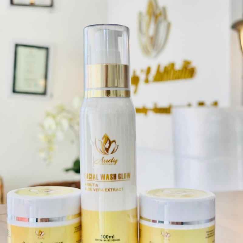 PAKET WAJAH FLEK WHITENING BPOM ( facial wash ad 2 jenis tergantung yang ready ) 1