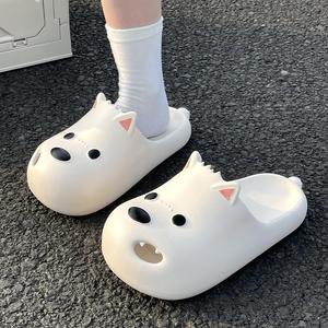 Scrawl Puppy Comfortable レディーススリッパ犬用可愛いクロッグ