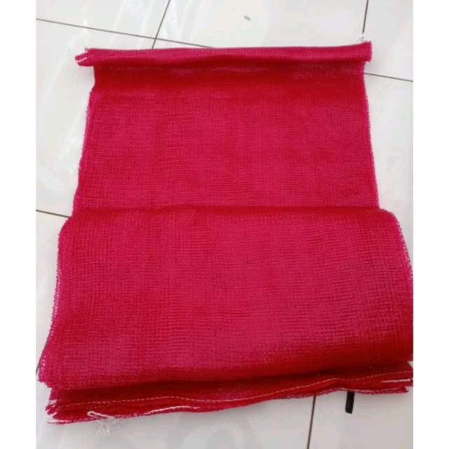 GROSIIR Waring Merah 25 Pcs KARUNG BAWANG SAYUR BUAH CABAI 1