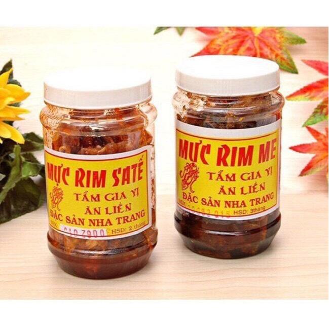 Sốt Me - Mực Rim Me Nguyên Con Lon 200gram - Đặc Sản Nha Trang Cay Chua