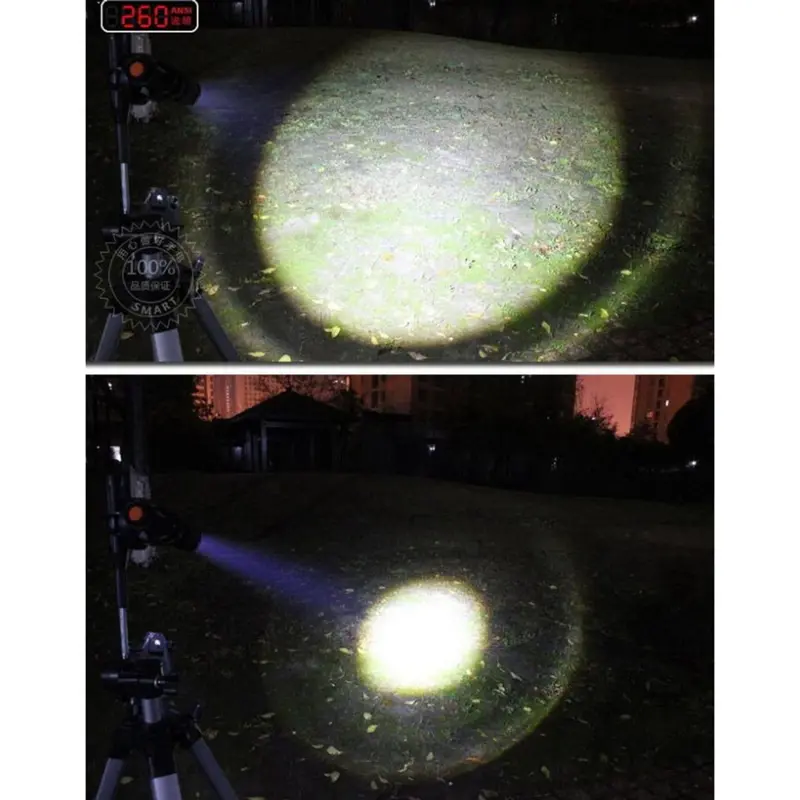 LAMPU SENTER POLICE SWAT LED P1 2000 Lumens Waterproof Pocketman Polisi anti air Sepeda Center LAMPU Sentolop Malam Rechargeable Cree XPE Kotak Flashlight Baterai 2