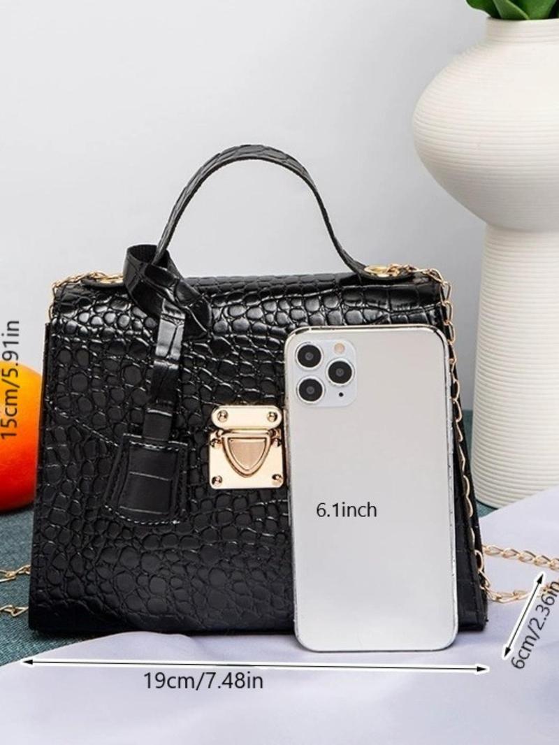 Product Introduction of Women's Fashionable Handbag, Casual Versatile Chain  Strap Shoulder Bag for Daily Used, Trendy All-match Commuter Bag 1