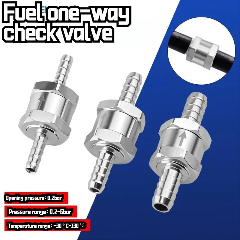 [6mm/8mm/10mm/12mm] Aluminium Alloy One Way Fuel Non Return Check Valve ...