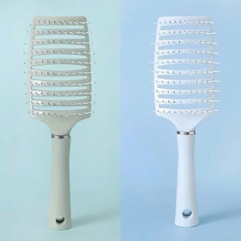 Combo 4 Lược Chải Gỡ Rối Làm Phông Tóc - Lược Bán Nguyệt Màu Trơn Pastel Siêu Xinh 7