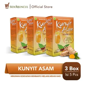 Sido Muncul Minuman Kunyit Asam 3x5's Bubuk Instan - Drink
