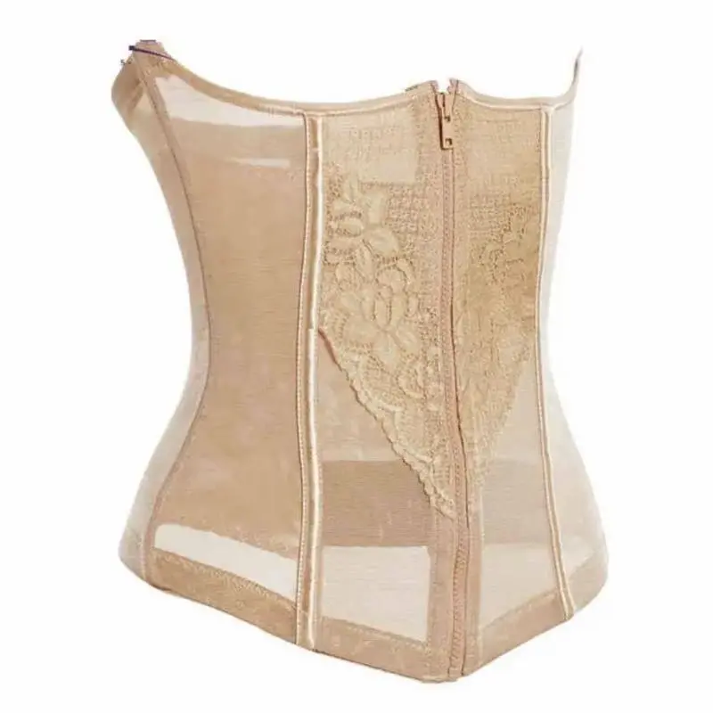 [ADORE X NGỌC TRINH] Gen Latex Bụng Định Hình Corset Co Giãn Chất Ren Mặc Thoải Mái, Không Lộ Viền, Có Khóa Kéo