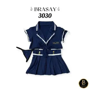 Brasay Lingerie Hot Cosplay Kostum Seragam Setelan Sekolah Jepang Sexy Import 3030