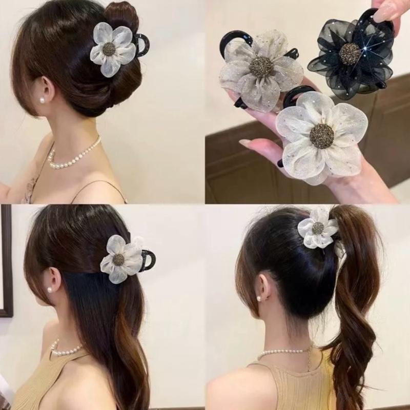 Kẹp Tóc Hình Bông Hoa 7cm Phong Cách Hàn Quốc Nhẹ Nhàng - Xinh Xắn - Thanh lịch hợp Xu Hướng 2025