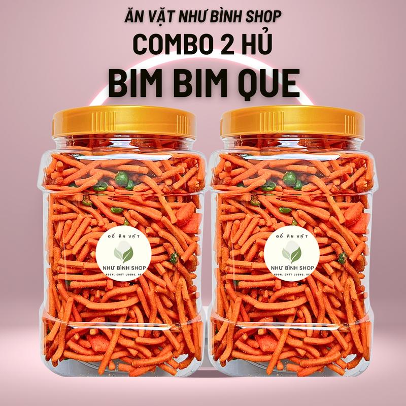 Combo 1KG [ 2 Hủ ] Bim Que Tăm Đậu Hà Lan Hủ 500gr Ăn vặt Như bình Shop
