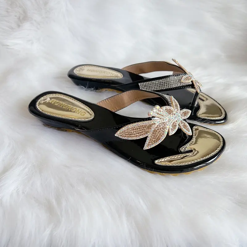Dép xoàn big size 36-42 đế xuồng 3cm chiếc lá Nữ - Giày cao cấp trẻ trung hiện đại 6