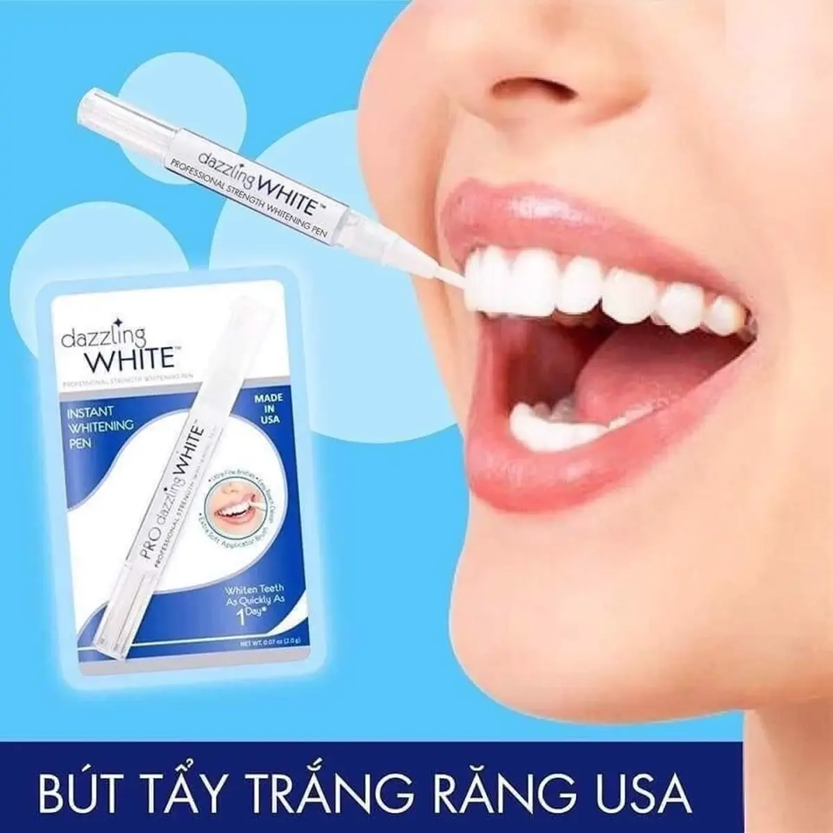 Bút tẩy trắng răng Dazzling White của Mỹ tay  trang