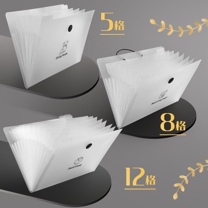 File đựng tài liệu bìa kẹp tài liệu nhiều ngăn khổ A4 - túi đựng tài liệu 5/8/12 ngăn