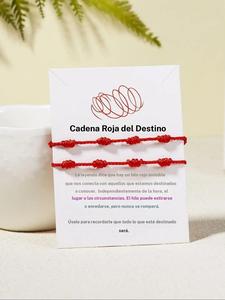 Pulsera de cuerda trenzada ajustable, pulsera para pareja, joyería de moda para mujeres y hombres, joyería comodín y exquisita para regalo de cumpleaños