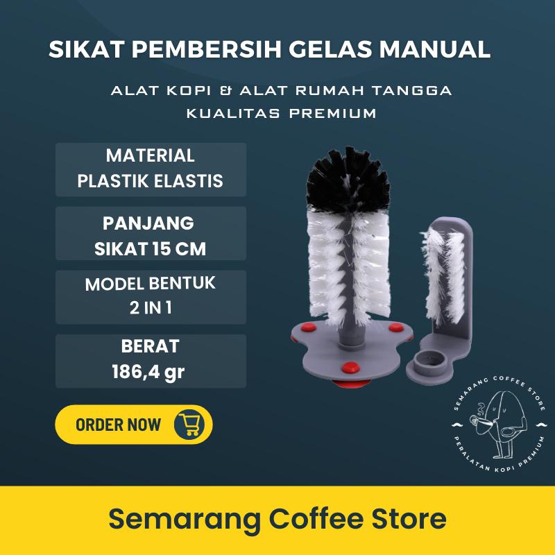 SIKAT PENCUCI GELAS GELAS PRAKTIS 360 GLASS BRUSH SUCTION CUPS 0