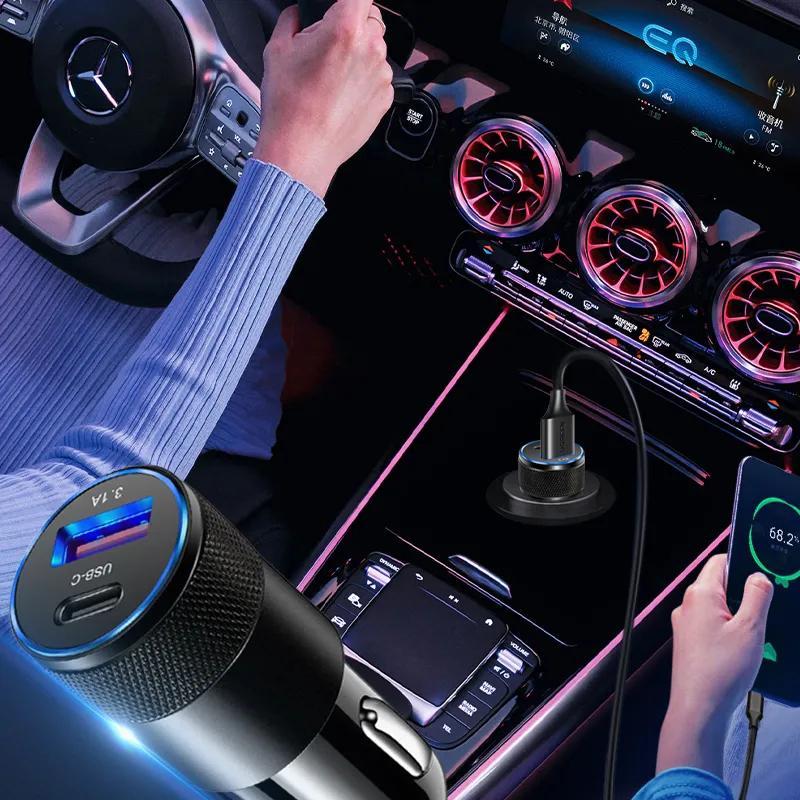Product Introduction of Mini USB C Car Charger 30W PD Phone Power Adapter For Iphone Xiaomi Samsung Fast Charging Cigarette Lighter Socket USB Charger 19