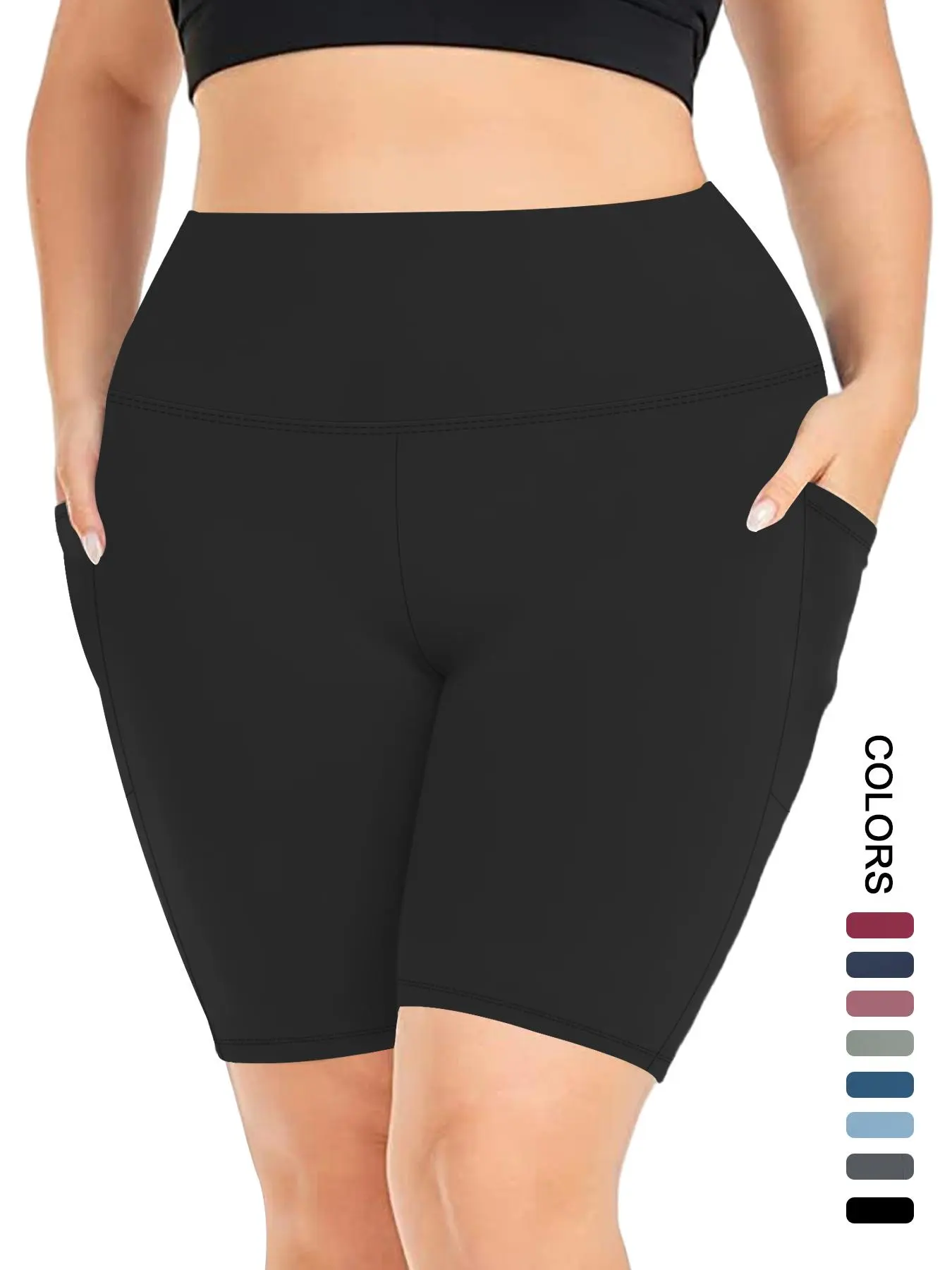 Trending New Women Sexy Letter Printed Tight Shorts Casual High Waist Short Pants Bottoms Plus Size 1u32