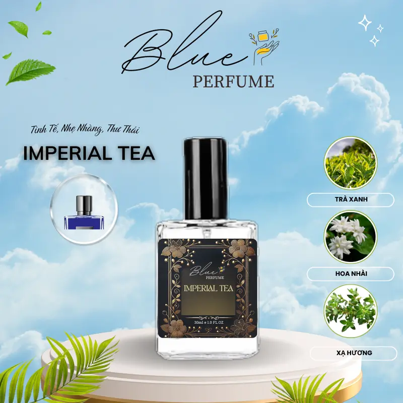 Imperial Tea Nước Hoa Trà Xanh Hoa Nhài Nhẹ Nhàng Thư Thái Hiện Đại Dành Cho Nữ Dạng Xịt Thơm 10ml 30ml 0
