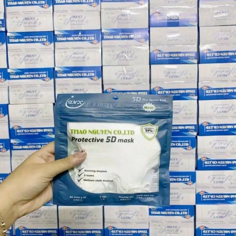 Khẩu trang 5D thiết kế kháng khuẩn 3