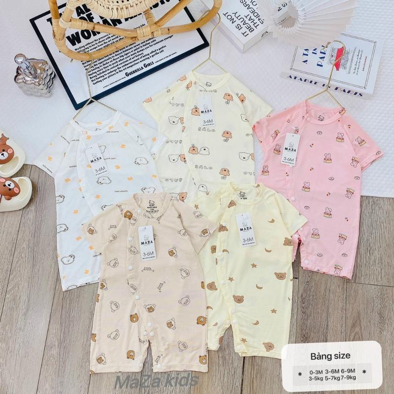 Body đùi maza màu trơn cho bé Body sơ sinh bé trai Bodysuit bé gái Quần áo sơ sinh Bộ đồ liền thân cho bé Minky mom Jumpsuit