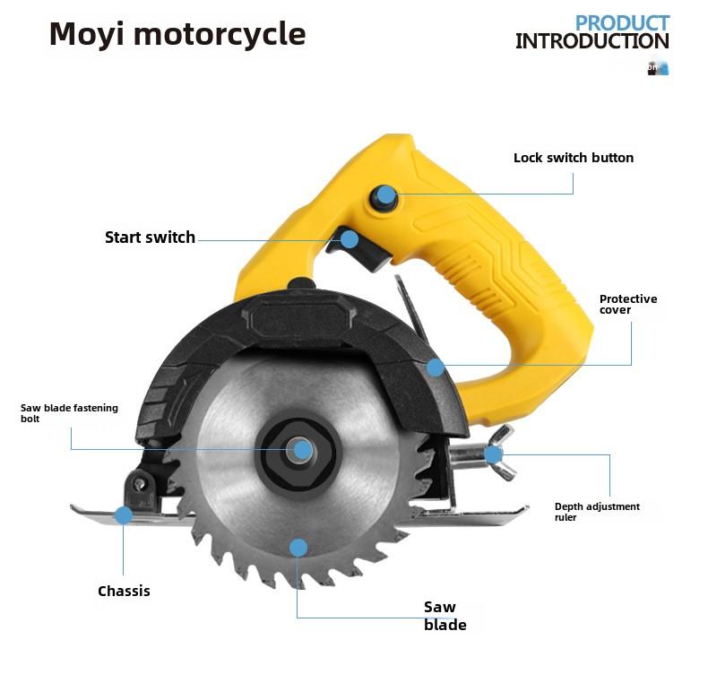 Product Introduction of Multifunctional Tile Cutting Machine Small Portable Woodworking High Power Electric Groover Stone Cutting Machine Stone Cutting Machine Slotting Machine Electric Tool 1