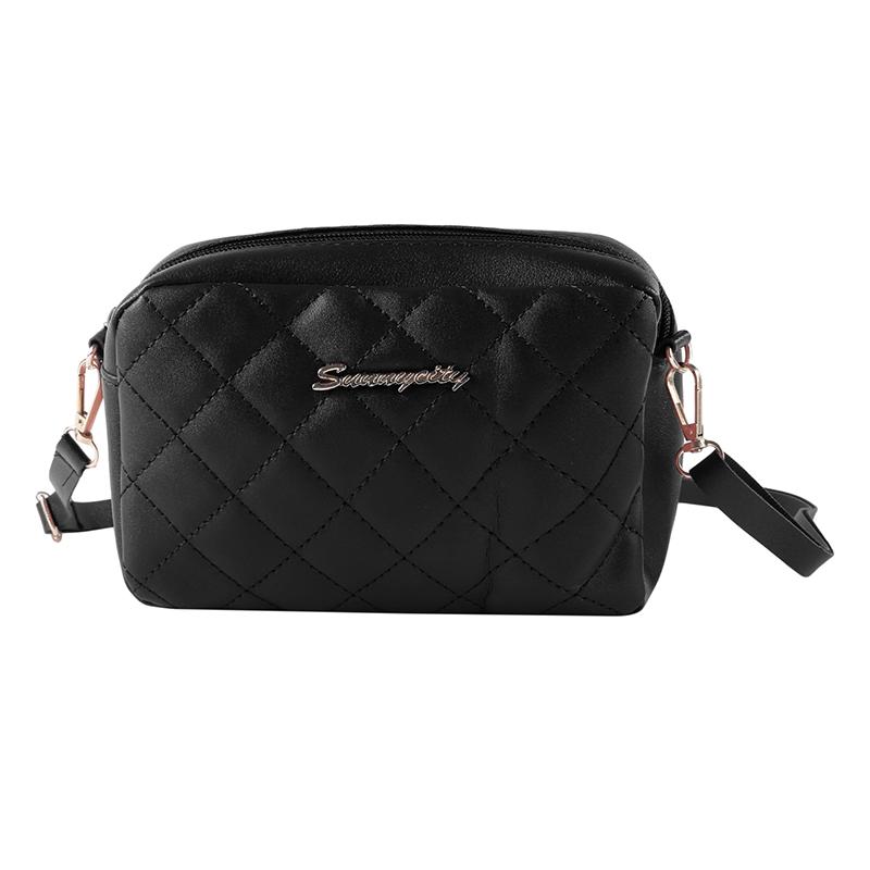 Fashion Women PU Leather Bags Messenger Bag Shoulder Crossbody Bag Chain Bag 5
