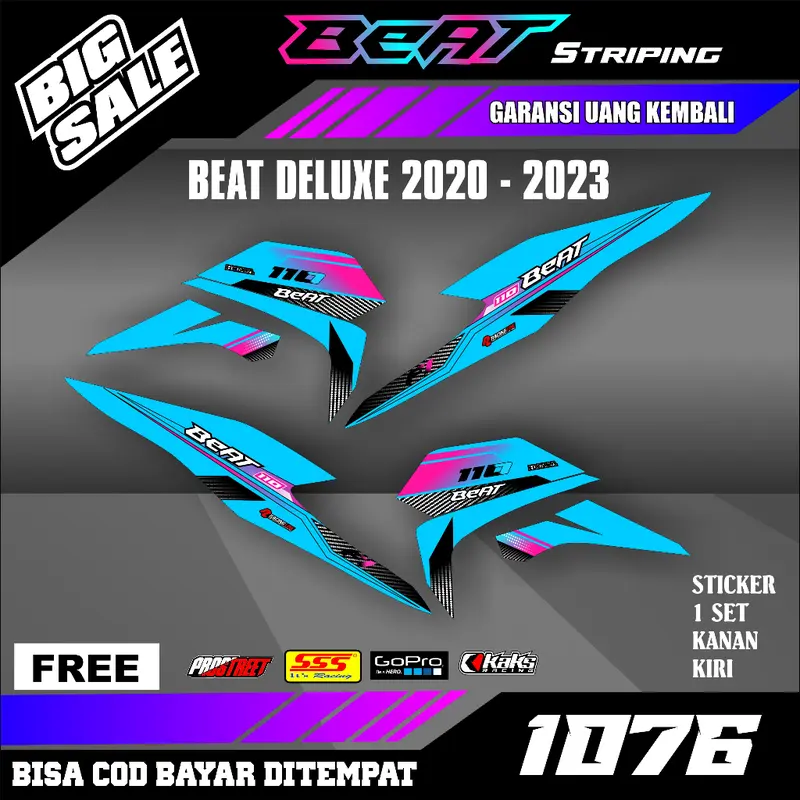 Striping Beat Deluxe New Esp Street Iss CBS 2020 2021 2022 2023 setiker stiker sticker list variasi semi fullbody 5