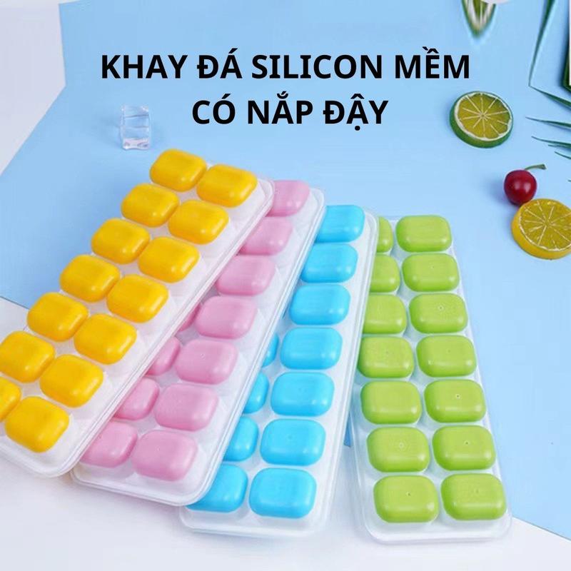 6 Chiếc Khay Đá Silicon Khay Đá Có Nắp Đạy Ncr_Credibility Nhựa Nguyên Sinh