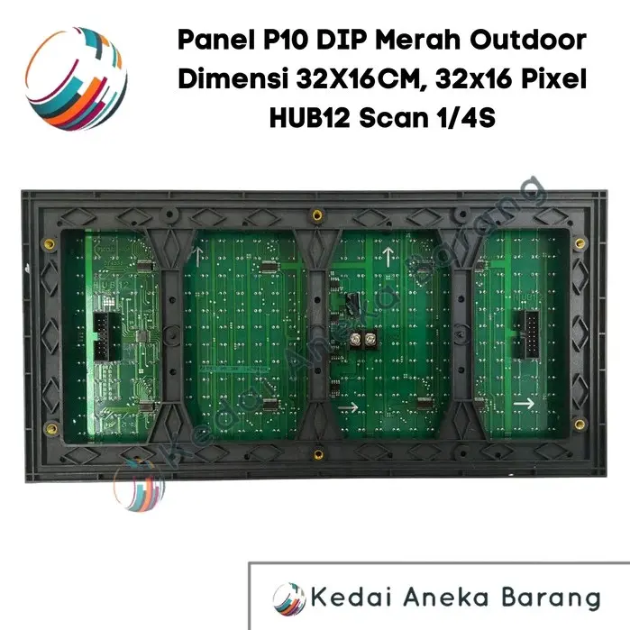 Panel Module Modul LED P10 Running Text DIP Merah Red Outdoor 2