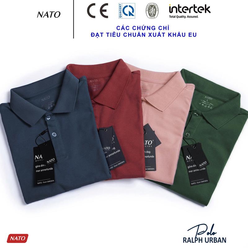 Áo Thun Polo Nam BASIC Vải Cotton Cá Sấu Cao Cấp Chuẩn Đẹp Tay Ngắn Có Cổ Màu Trắng Đen Đỏ Xanh Navy Trơn Họa Tiết NATO Menswear Ngắn Tay Cộc Tay Shirt
